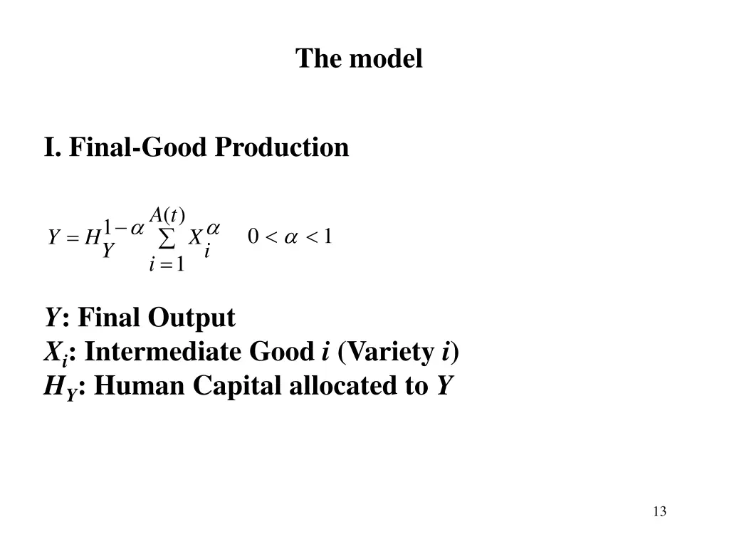 the model
