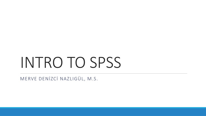 intro to spss