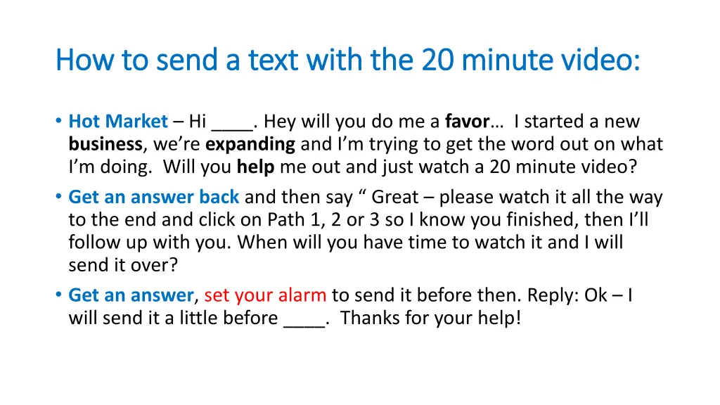 how to how to send a text with the 20 minute