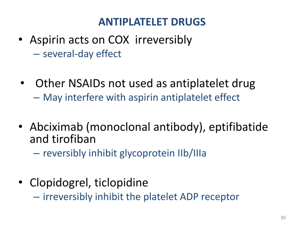antiplatelet drugs 1