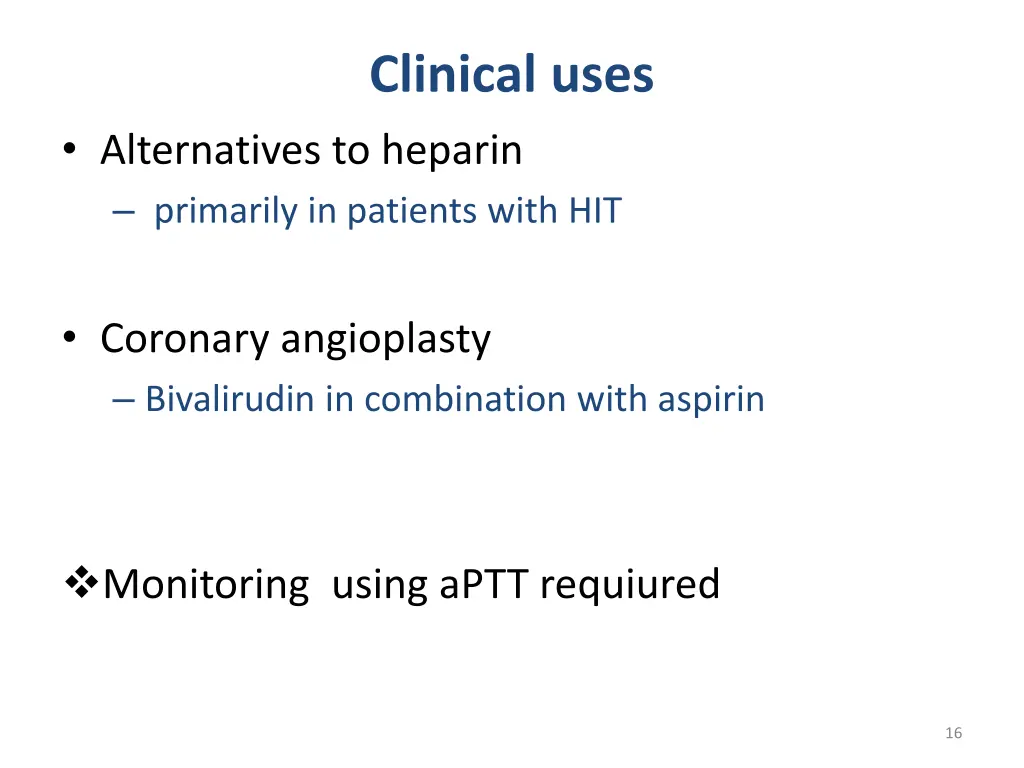 clinical uses 1