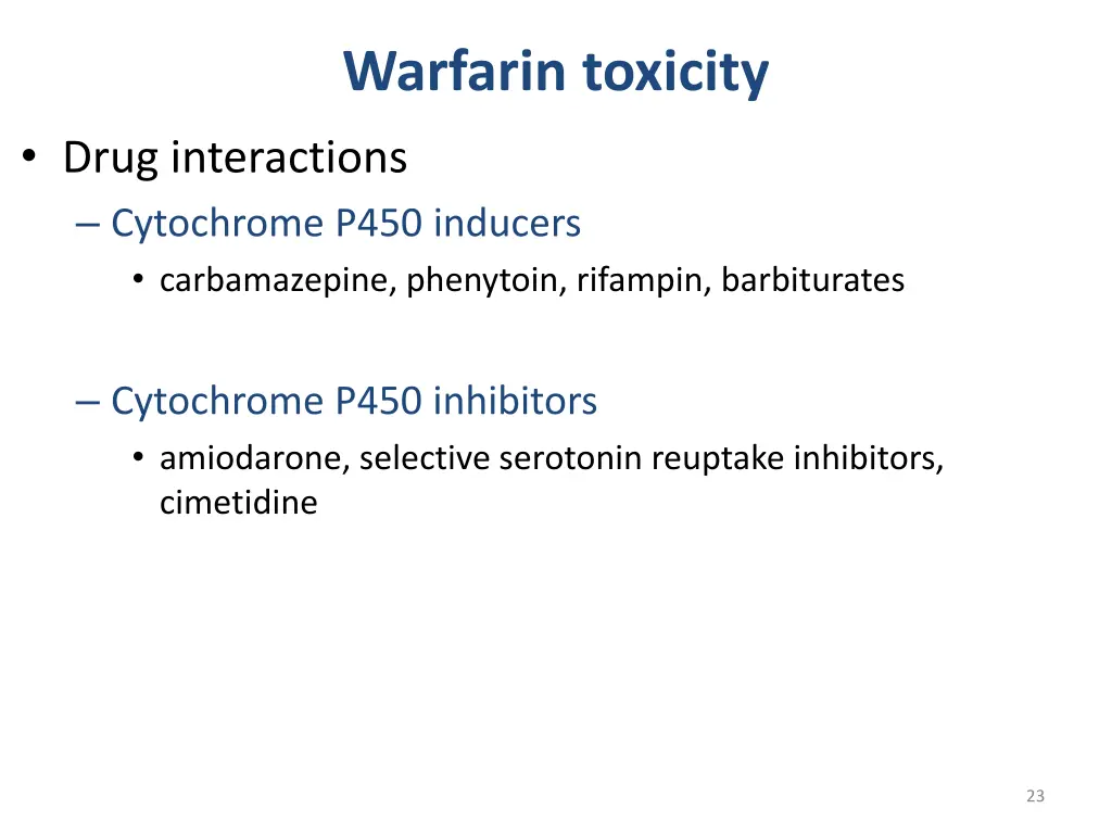 warfarin toxicity 1