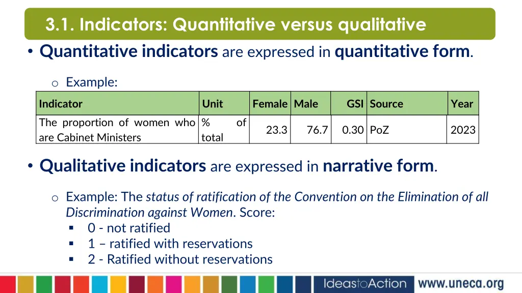 3 1 indicators quantitative versus qualitative