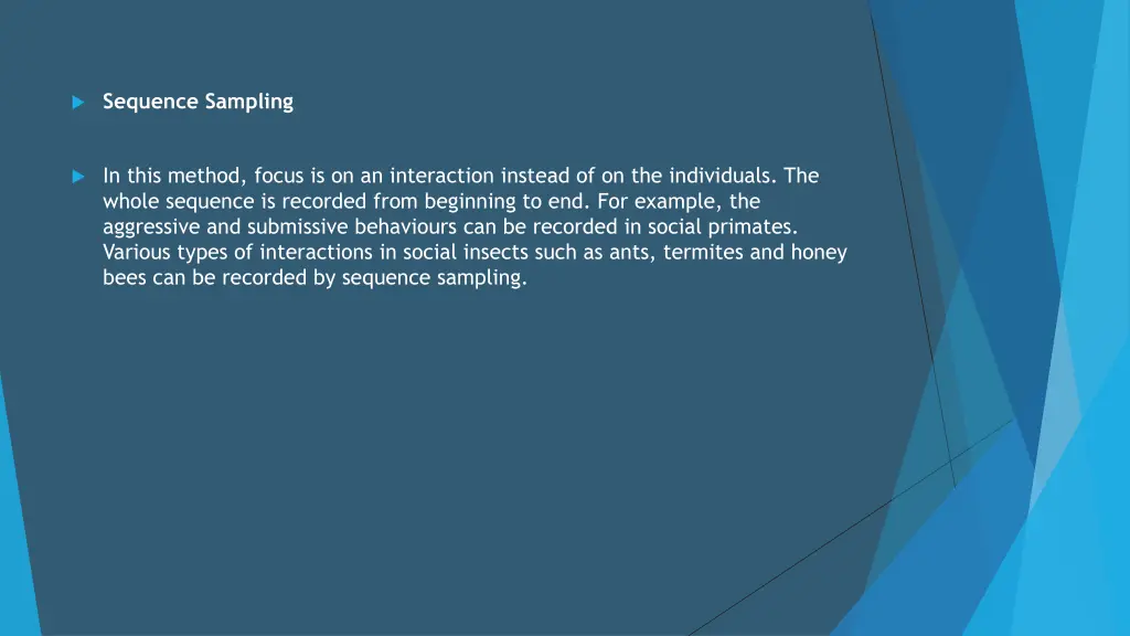 sequence sampling
