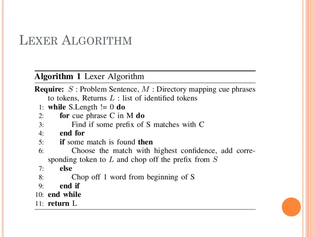 l exer a lgorithm
