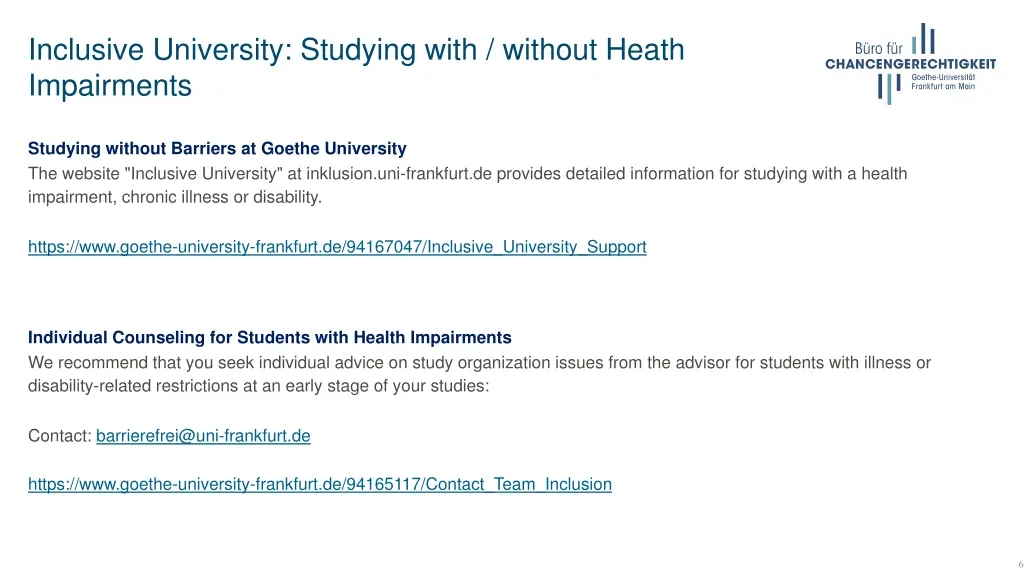 inclusive university studying with without heath
