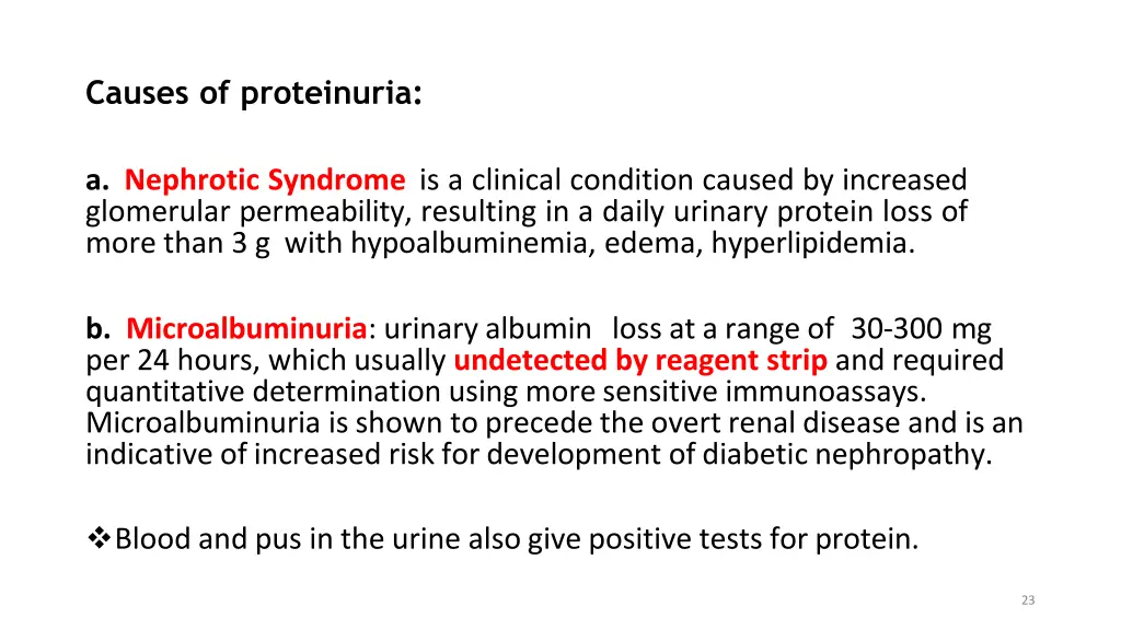 causes of proteinuria