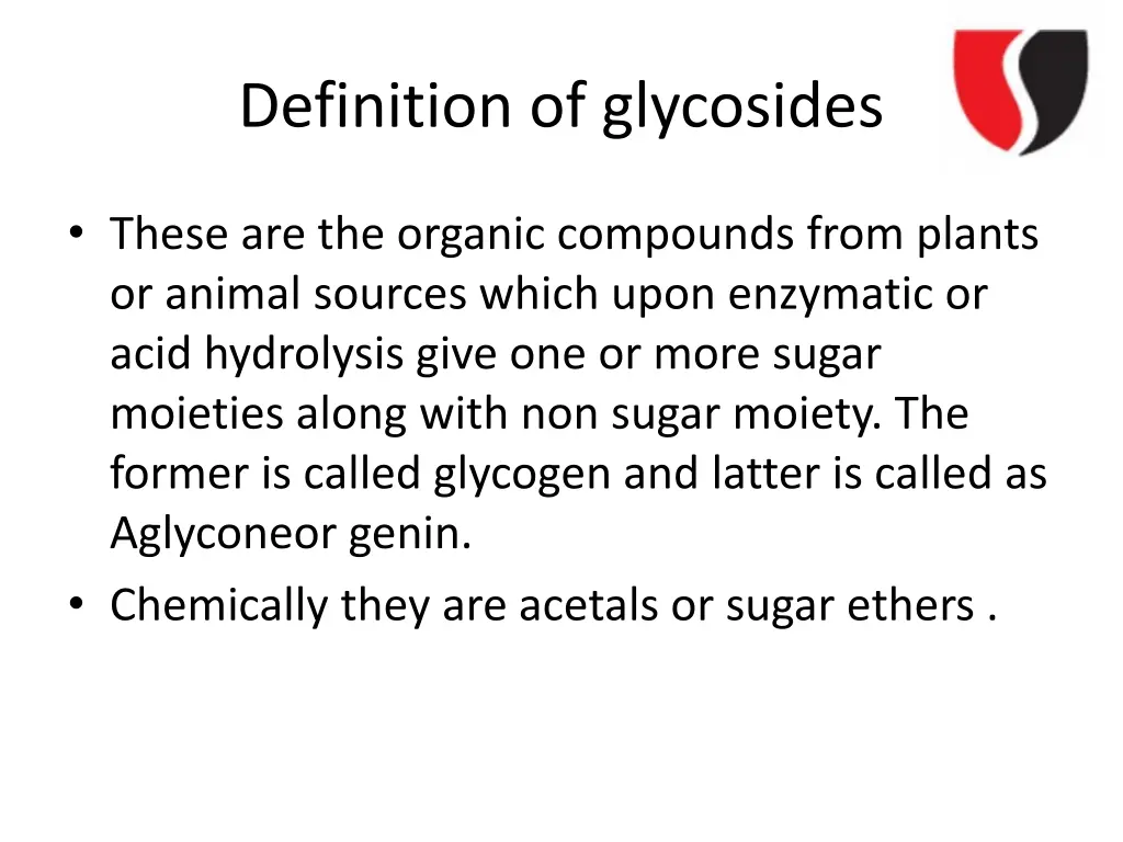 definition of glycosides
