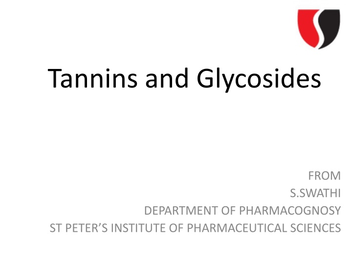 tannins and glycosides