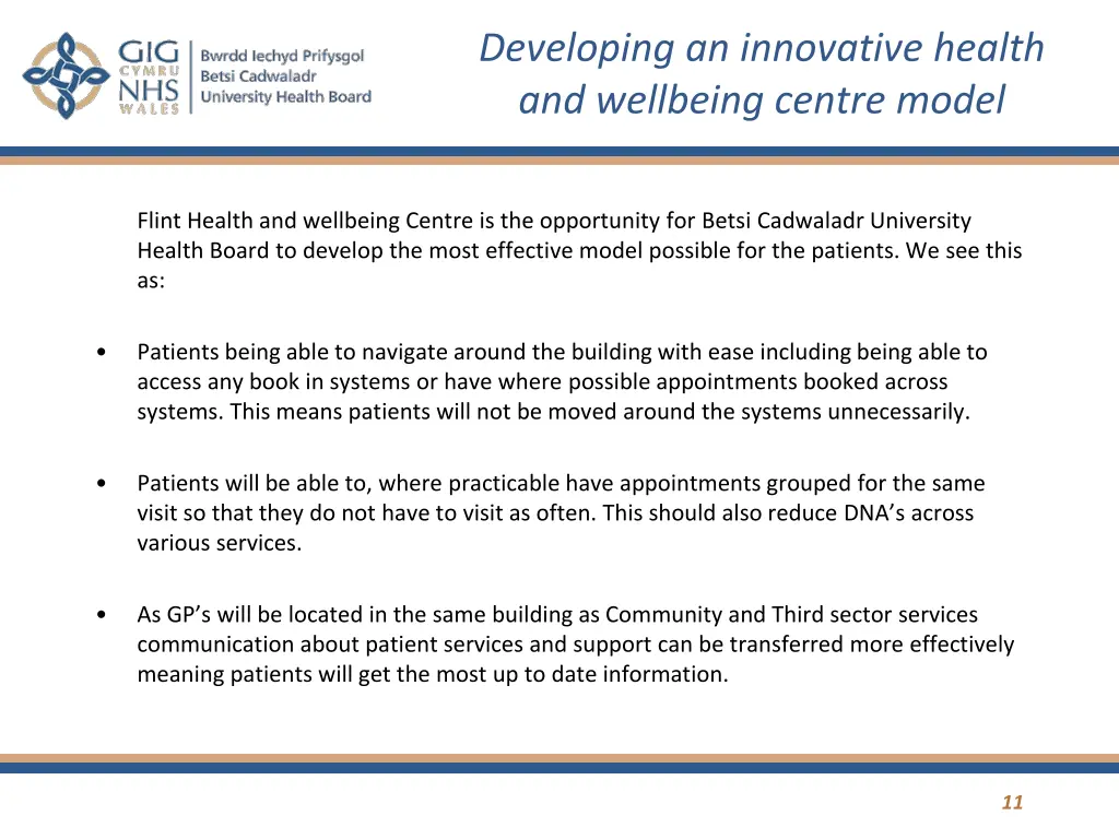 developing an innovative health and wellbeing