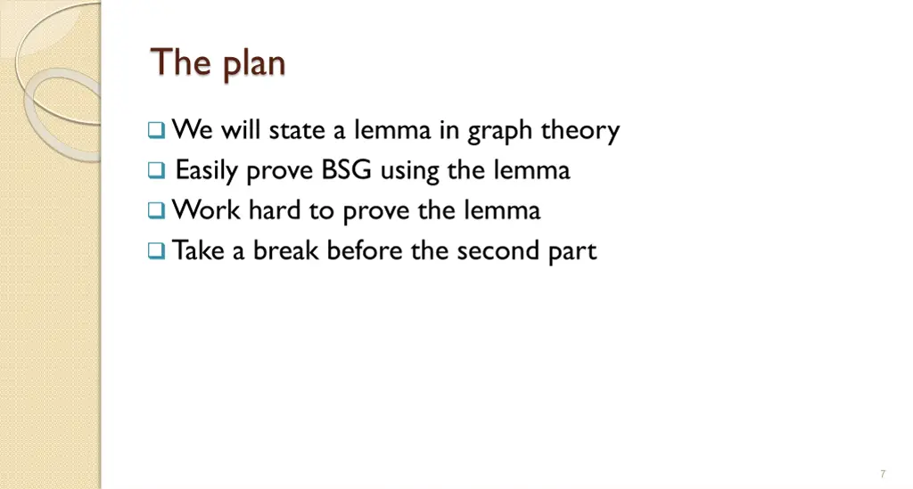 the plan