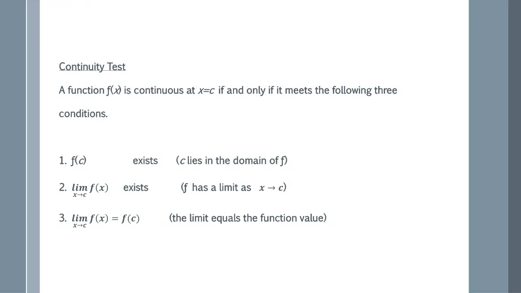 continuity test continuity test