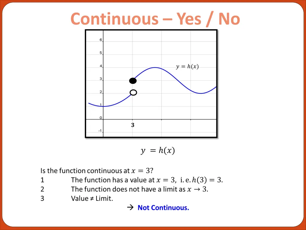 continuous yes no