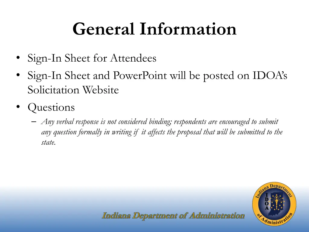 general information