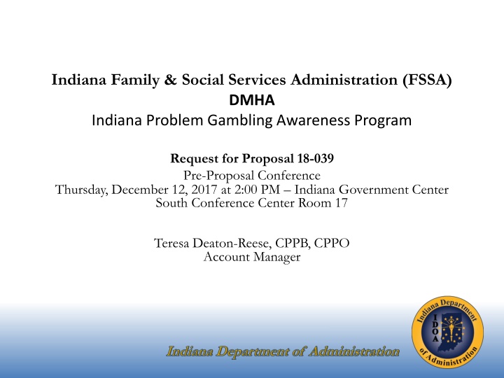indiana family social services administration