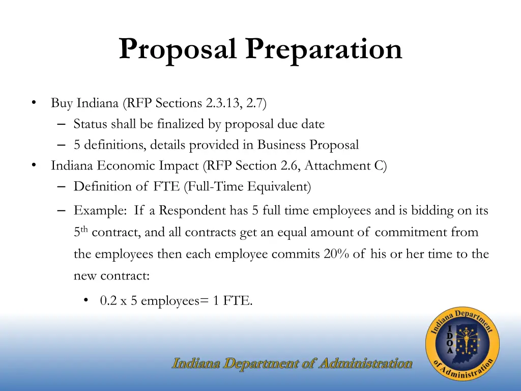 proposal preparation