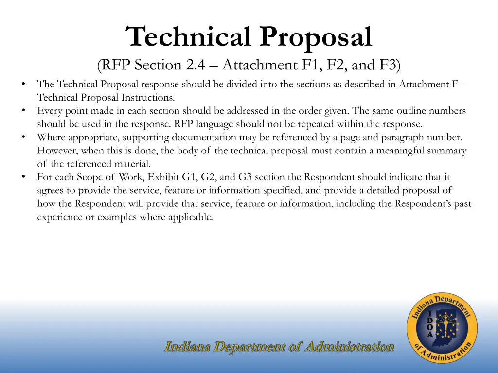 technical proposal rfp section 2 4 attachment