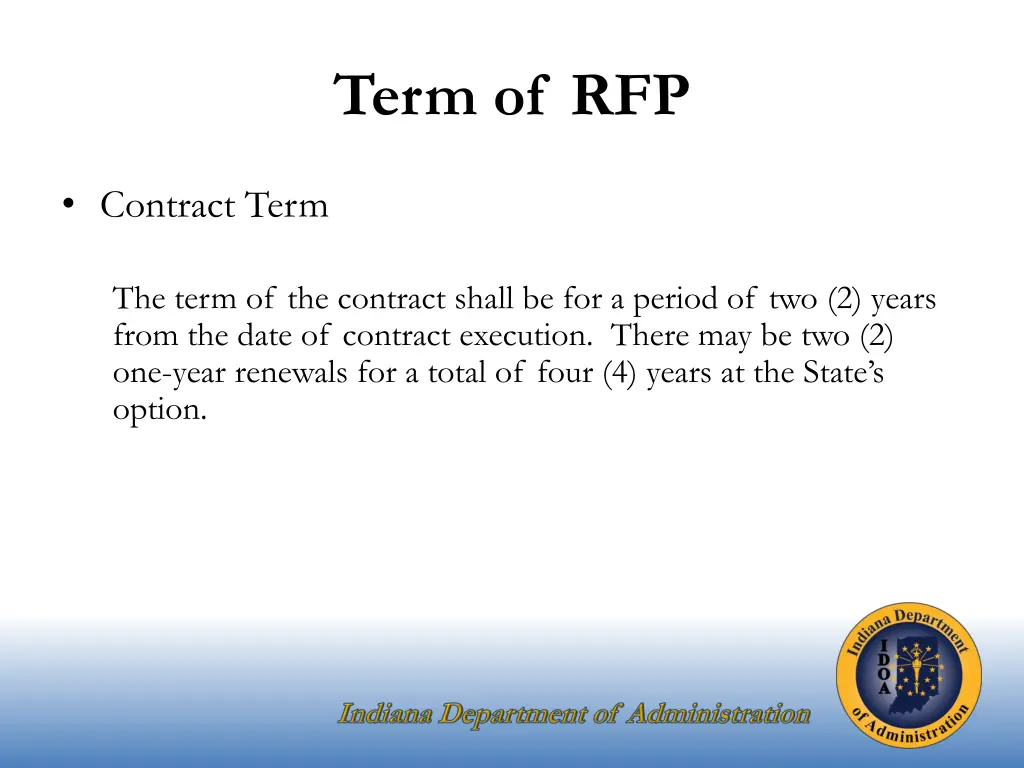 term of rfp