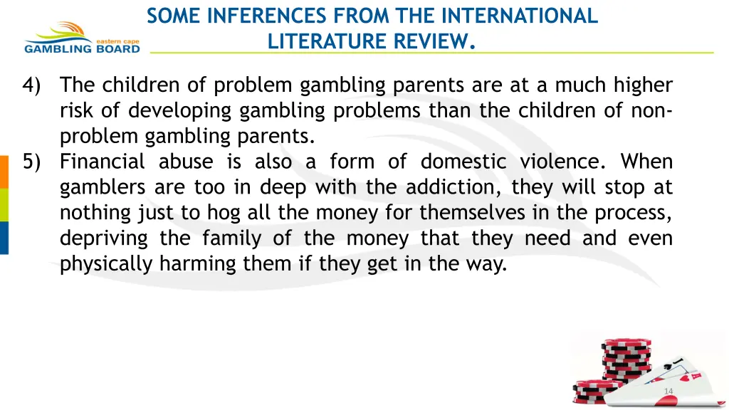 some inferences from the international literature 1
