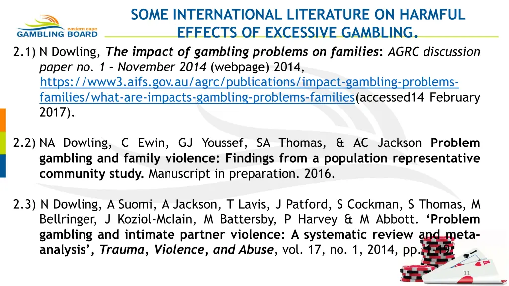 some international literature on harmful effects 1