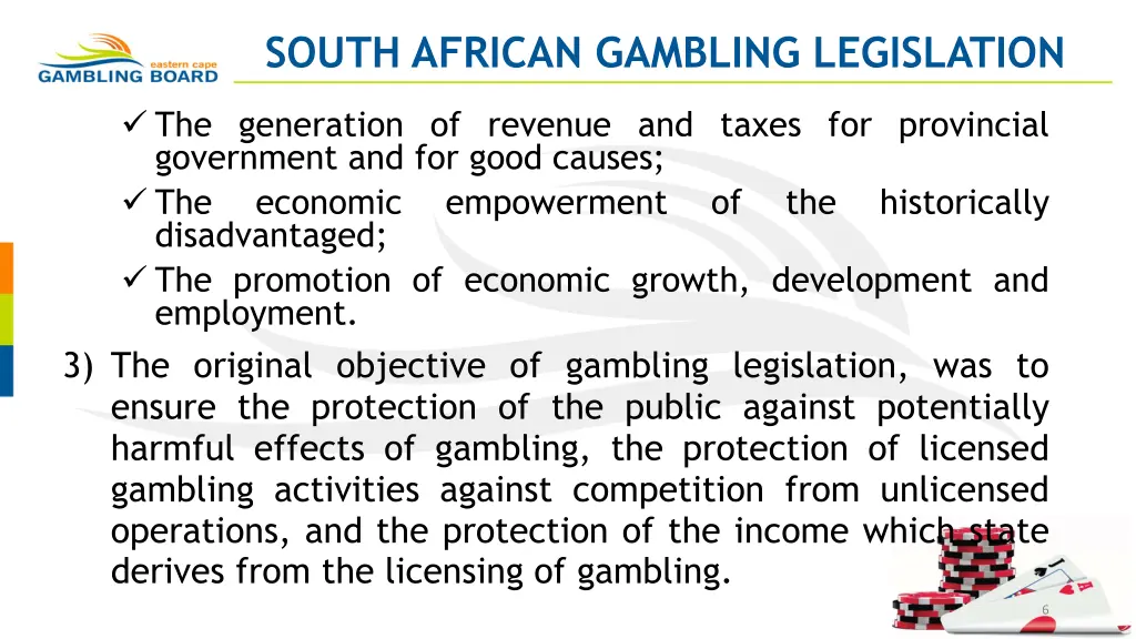south african gambling legislation 1