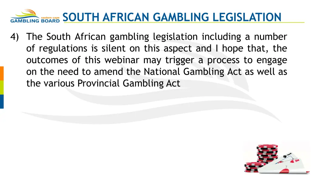 south african gambling legislation 2