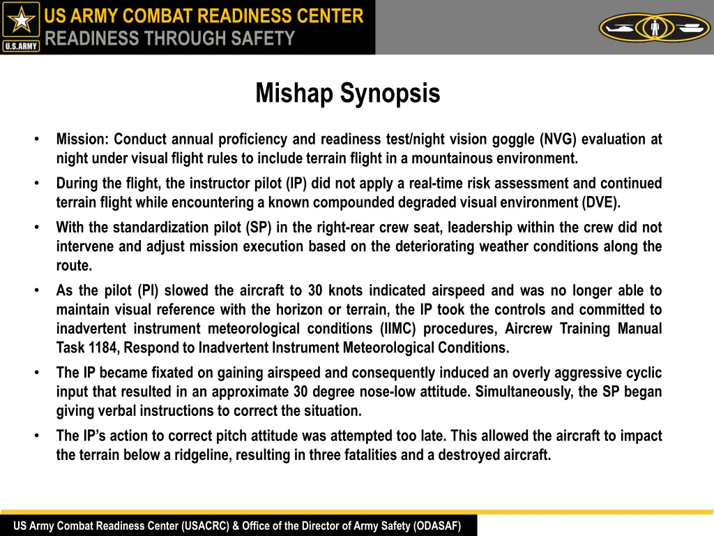 us army combat readiness center readiness through 1