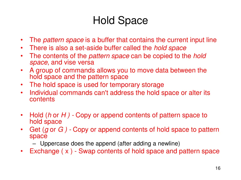hold space