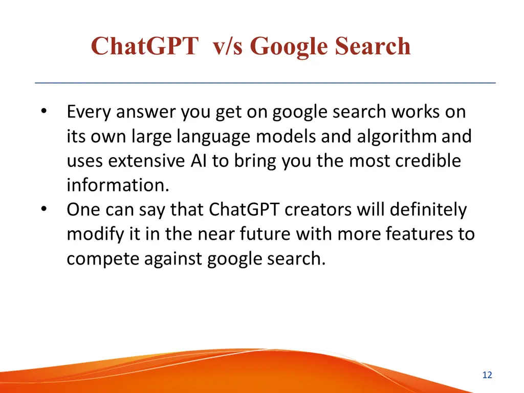 chatgpt v s google search