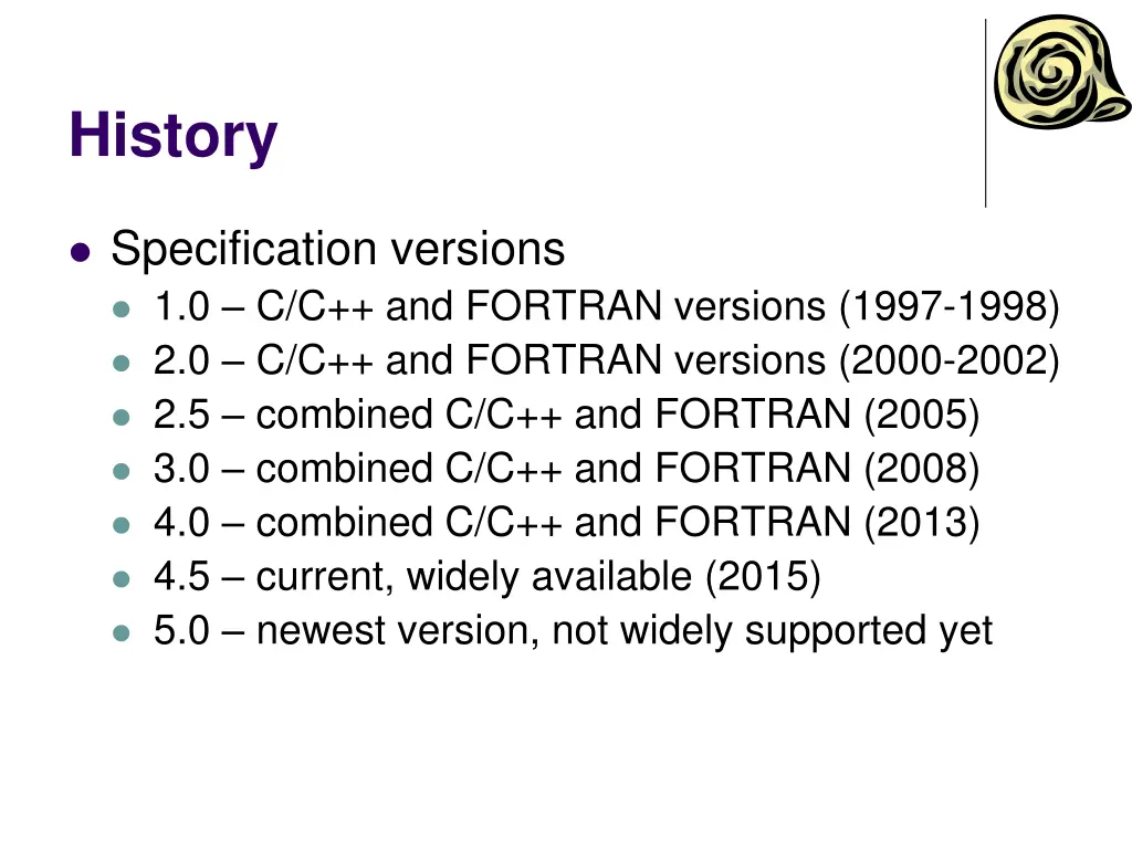 history
