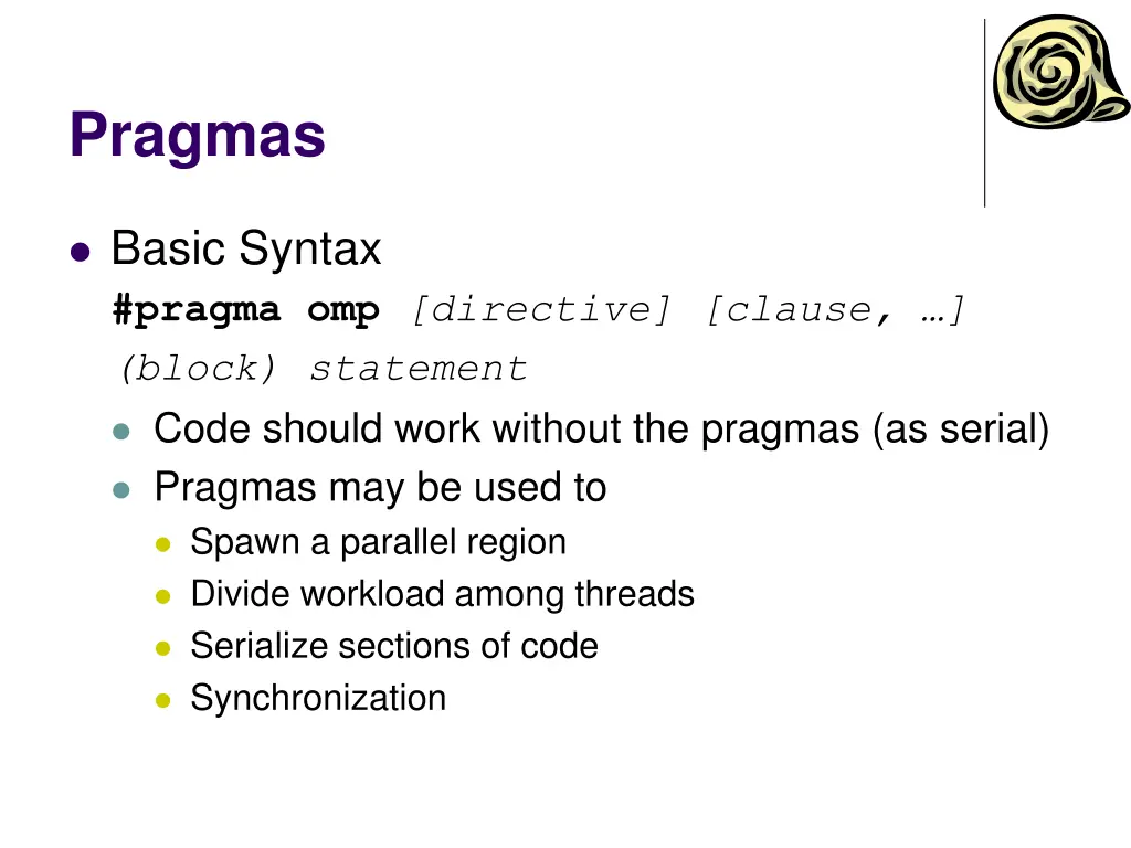 pragmas