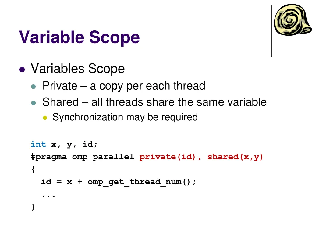 variable scope