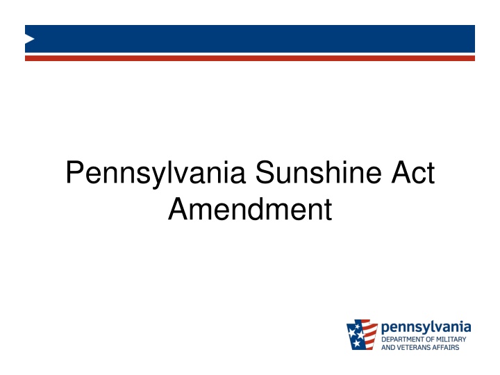 pennsylvania sunshine act amendment