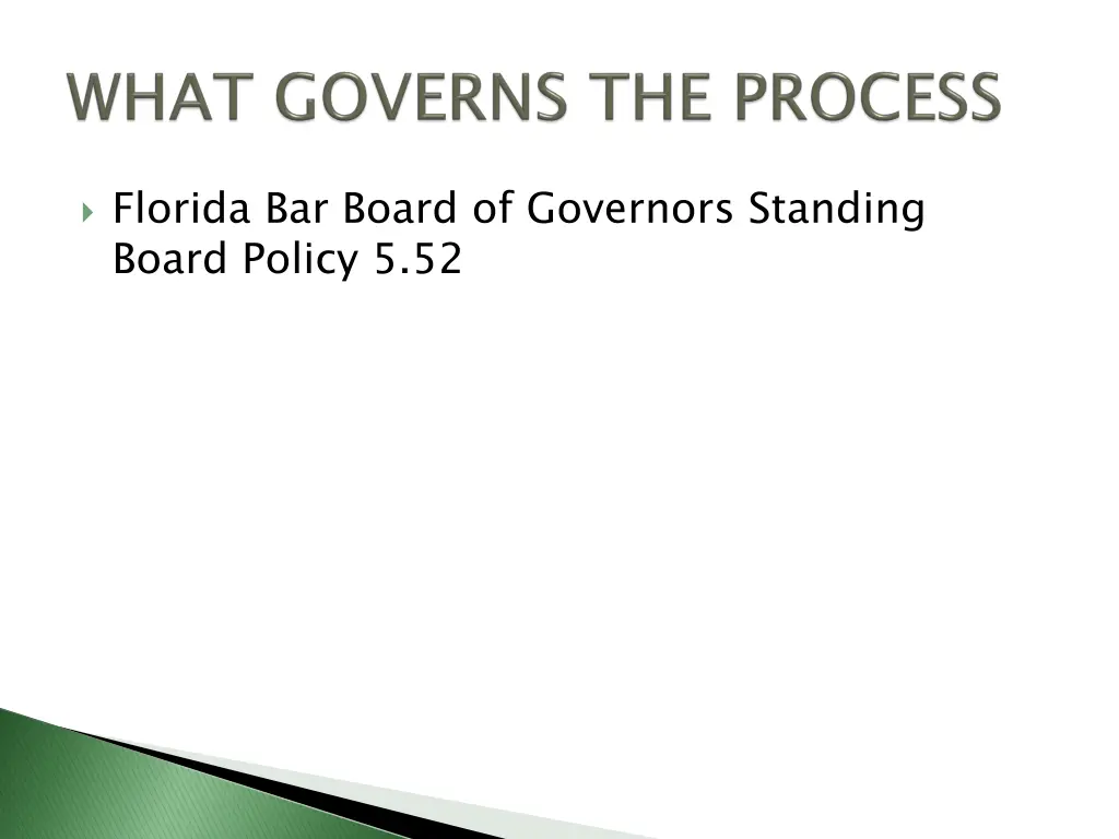 florida bar board of governors standing board
