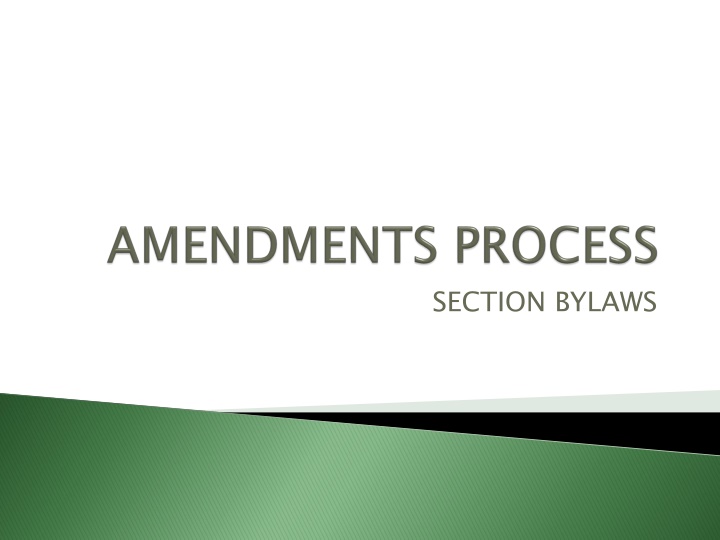 section bylaws