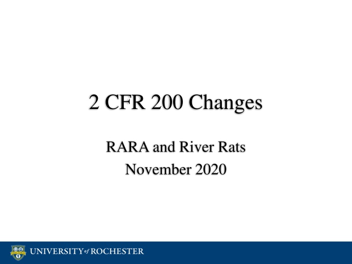 2 cfr 200 changes