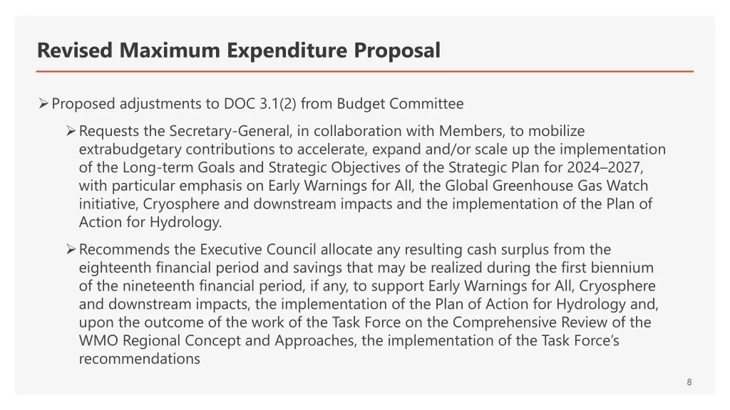 revised maximum expenditure proposal 4