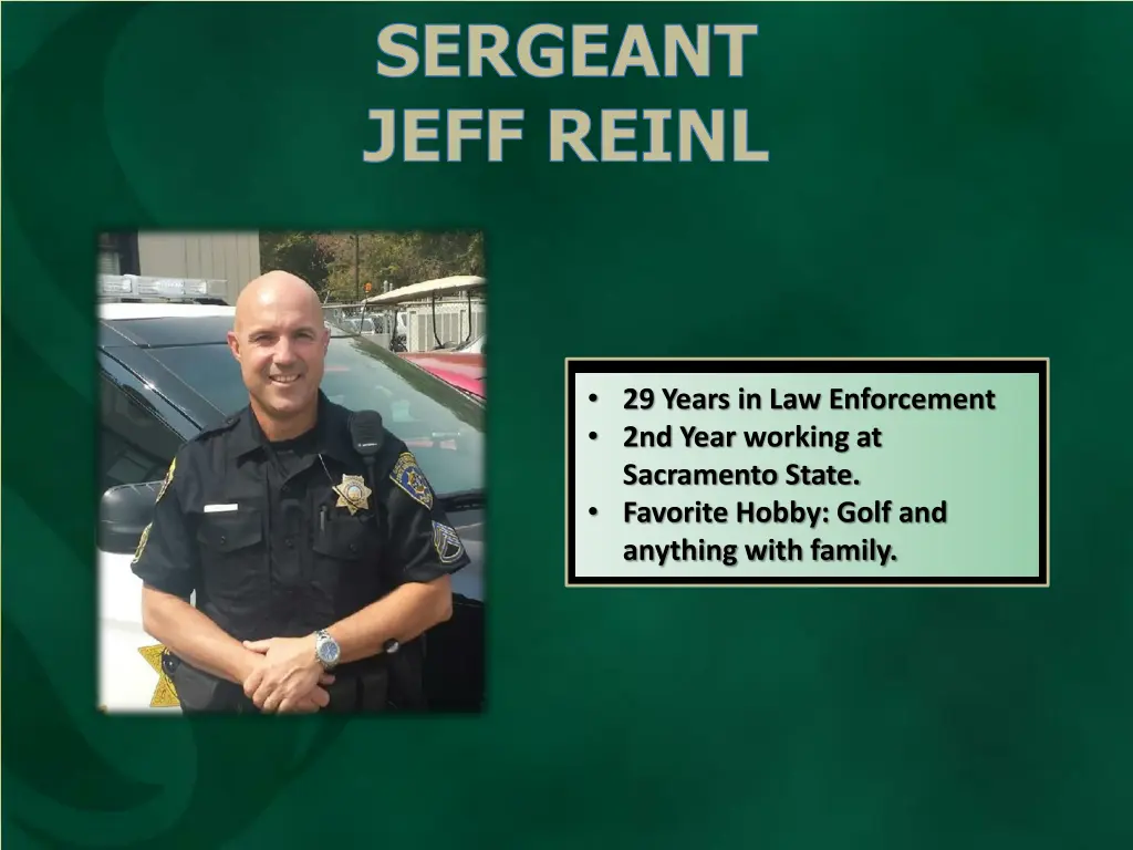 sergeant jeff reinl