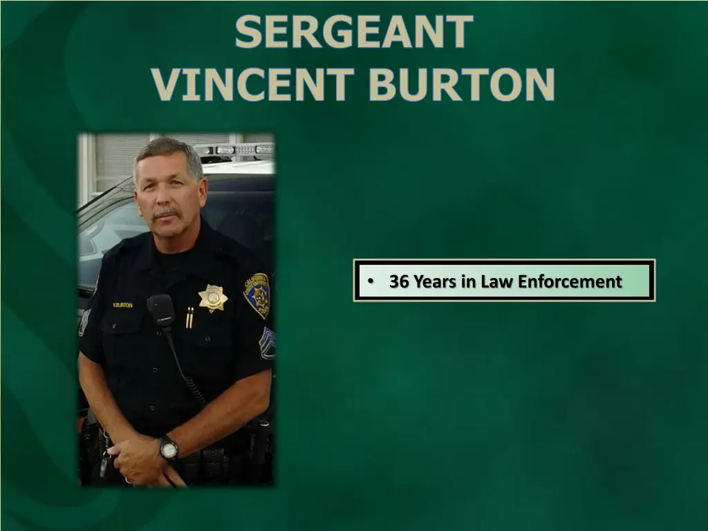 sergeant vincent burton
