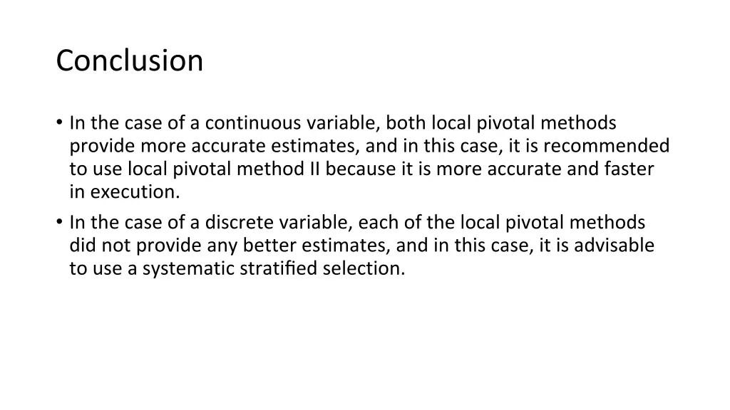 conclusion