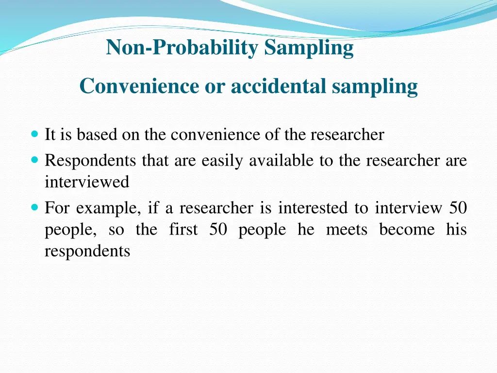 non probability sampling