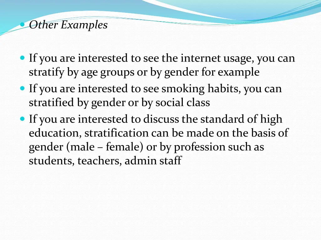 other examples