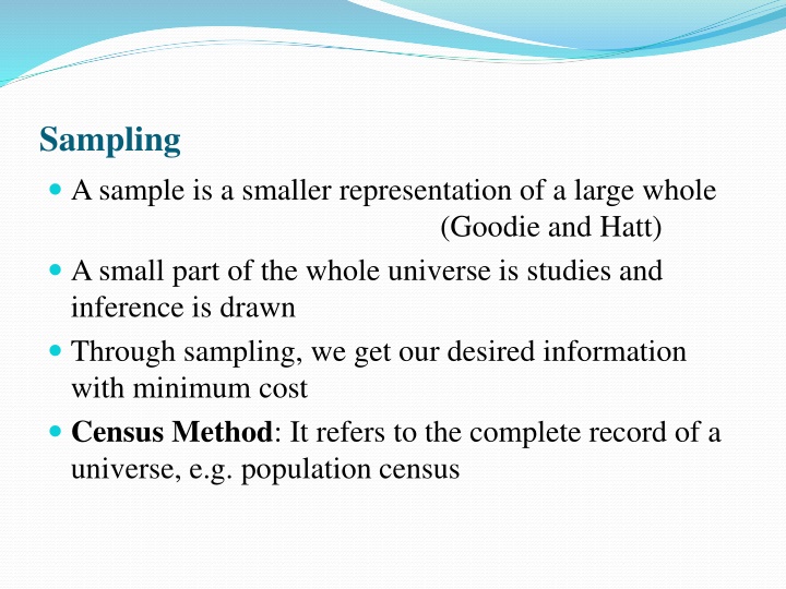 sampling a sample is a smaller representation