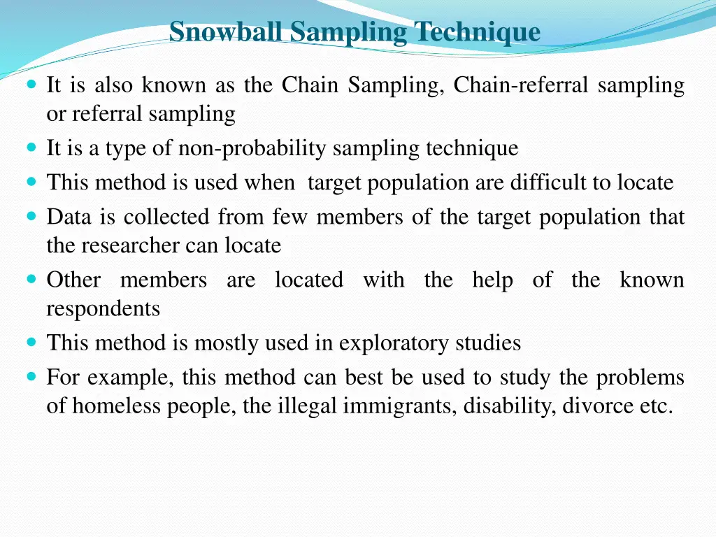 snowball sampling technique