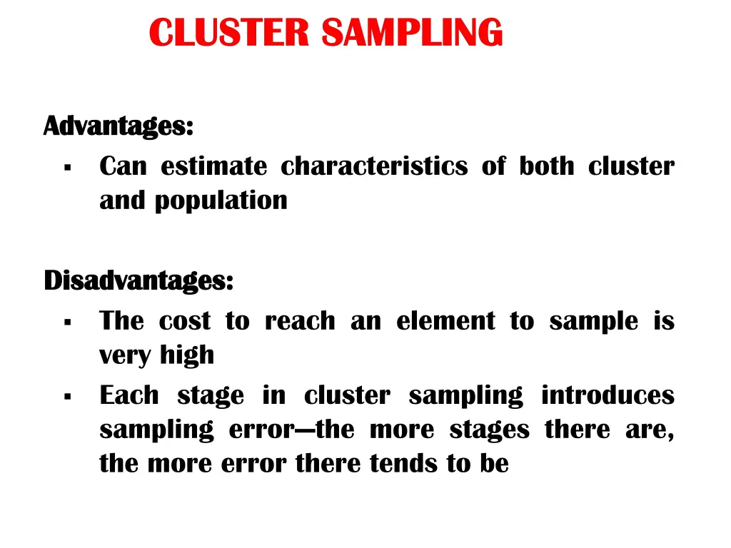 cluster sampling cluster sampling 1