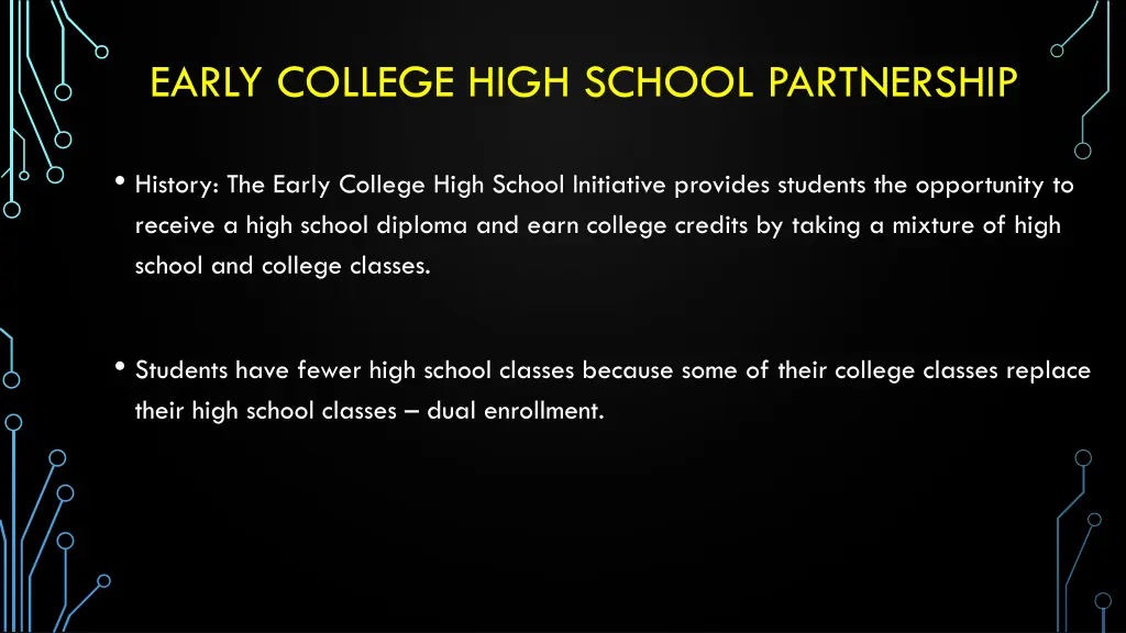 early college high school partnership