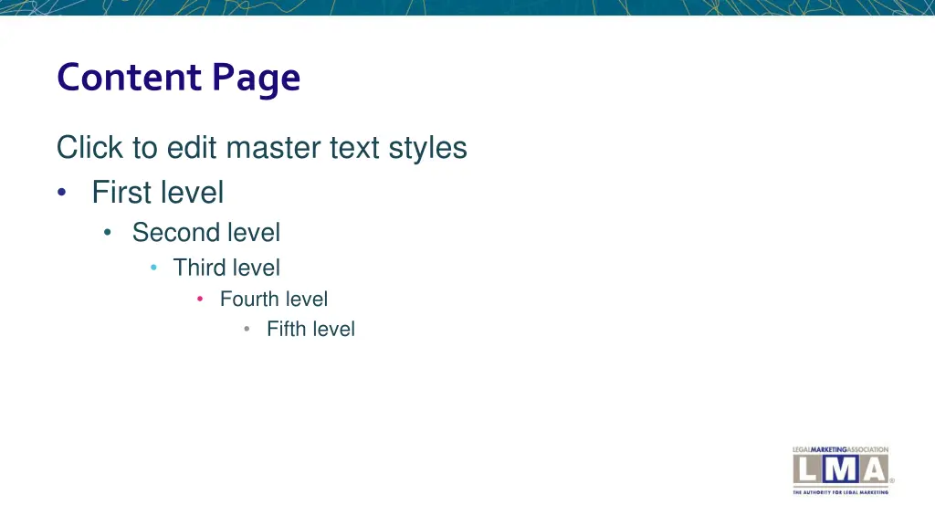 content page