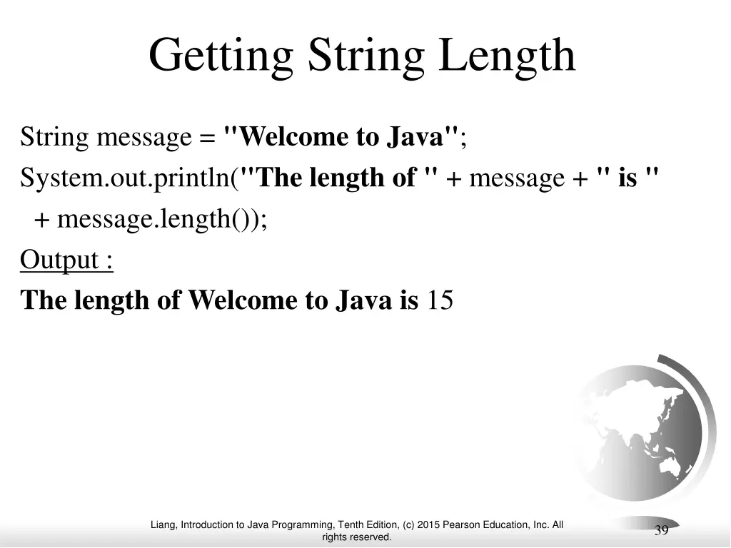 getting string length