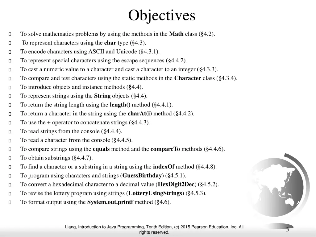 objectives