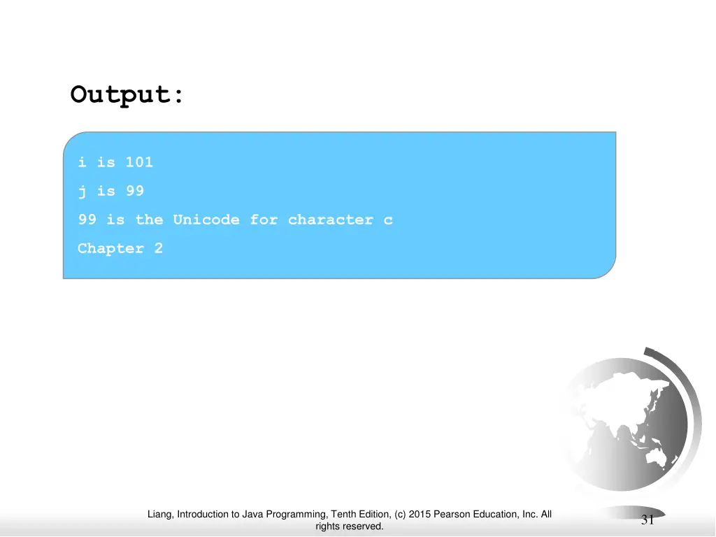 output 1